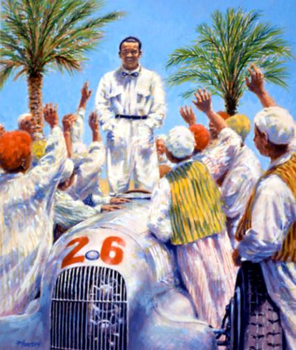 Caracciola at Tripoli 1935 by Peter Hearsey