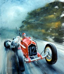 1935 German Grand Prix by Jack Juratovic