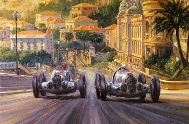 Battle at Beau Rivage by Alan Fearnley