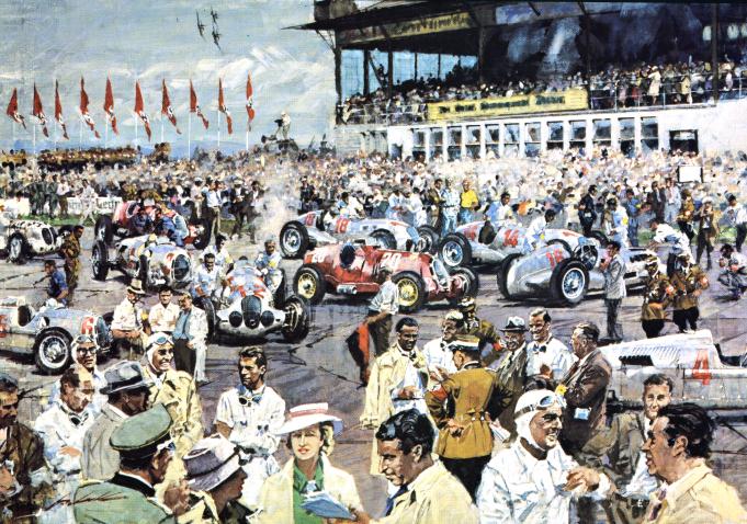 1937 German GP by Walter Gotschke